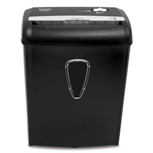 Aurora Professional 8-Sheet Cross-Cut Paper/Credit Card Shredder with Basket