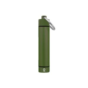 ongrok premium storage tube, keychain, pocket-sized, airtight, aluminum metal holder and case (green)
