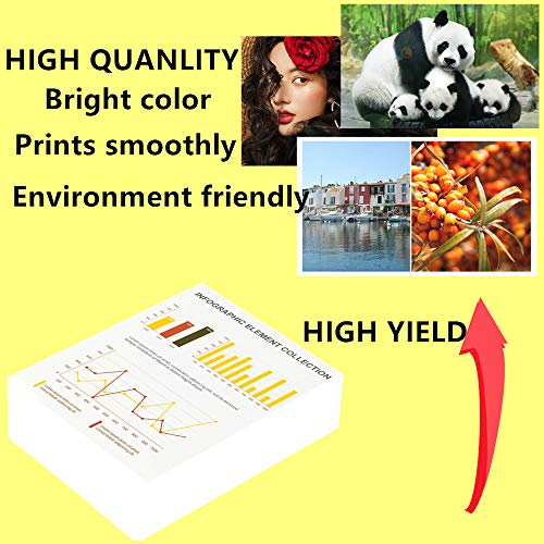 Weizhiya for Canon PG-44 CL-54 Ink Cartridges Pixma E401 E461 E471 E481 Printer Black and Tri Color Standard