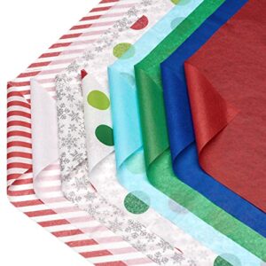 American Greetings 200 Sheet Bulk Winter Assortment Christmas Tissue Paper for Birthdays and All Occasions