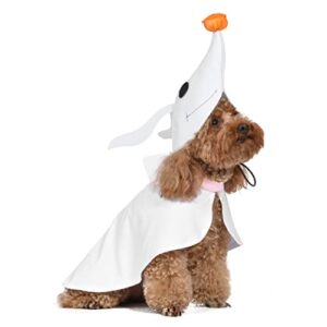 disney for pets halloween nightmare before christmas zero costume - extra large - | halloween costumes for dogs, officially licensed disney dog halloween costume, white (ff23014)