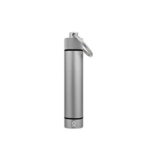 ongrok premium storage tube, keychain, pocket-sized, airtight, aluminum metal holder and case (gun metal)