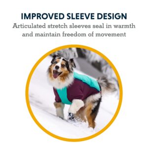 Ruffwear, Powder Hound Insulated, Water Resistant Cold Weather Jacket for Dogs, Blue Pool, X-Large