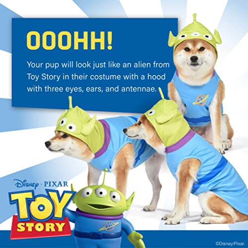 Disney for Pets Halloween Toy Story Aliens Costume -Extra Extra Large | 2XL Halloween Costumes for Dogs, Officially Licensed Disney Dog Halloween Costume for Pets, Blue (FF22909)