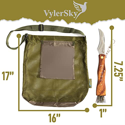 Foraging Bag - Foraging kit with Bag and Knife, Mushroom Bag - Morel Mushroom Bag, Foraging Kit - Mushroom Hunting Bag and Mushroom Knife, Best Mushroom Foraging Kit, Great for Mushroom Decor Lovers