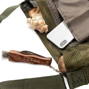 Foraging Bag - Foraging kit with Bag and Knife, Mushroom Bag - Morel Mushroom Bag, Foraging Kit - Mushroom Hunting Bag and Mushroom Knife, Best Mushroom Foraging Kit, Great for Mushroom Decor Lovers