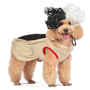 disney for pets halloween disney villains cruella costume - small - p| disney villains halloween costumes for dogs, officially licensed disney dog halloween costume