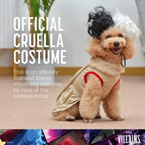 Disney for Pets Halloween Disney Villains Cruella Costume - Small - P| Disney Villains Halloween Costumes for Dogs, Officially Licensed Disney Dog Halloween Costume