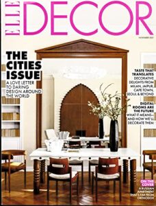 elle decor magazine, the cities issue * november, 2021 * issue no. 278 ** please note: all these magazines are pets & smoke free. no address label, fresh straight from newsstand. (single issue magazine)