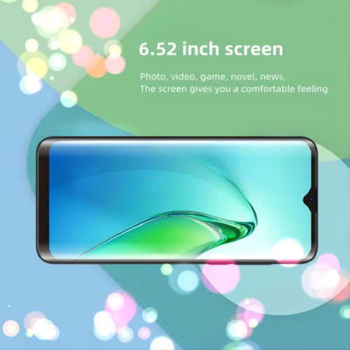 zsddzzy 6.52in Screen，HOT 12i Android Smartphone ，Dual SIM Card，1GB RAM ，8GB ROM，Only Supports Dual SIM Card Frequency Band of 3GWCDMA ：850/2100MHZ，Unlocked Cell Phone（Blue）