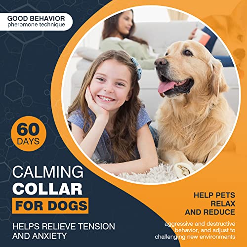 3 Packs Calming Collar for Dogs, Anxiety Relief Pheromone Calming Collars Up to 60 Days Efficient Relieve Stress&Relax for Small Medium Large Dog Comfortable Collar Breakaway Design Gray 25 Inches