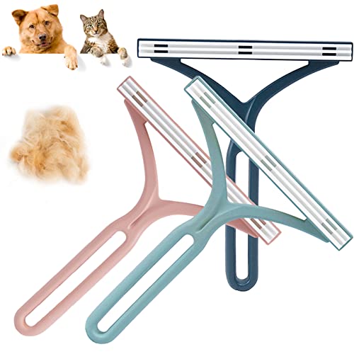 Pet Hair Remover for Couch, Lint Cleaner Pro, Special Dog Hair Remover and Carpet Rake, Reusable Cat Hair Remover & Fur Remover for Furniture, Pet Towers, Rugs and Clothes (3PCS)