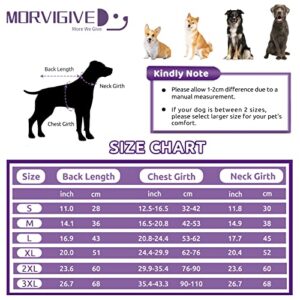 MORVIGIVE Warm Dog Winter Coat, Turtleneck Dog Jacket Coat Thick Fleece Lined Dog Snowsuit with Buckle, Reflective Waterproof Dog Cold Weather Coats for Small Medium Large Dogs