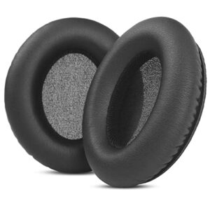 YunYiYi KNS 6400 Earpads Replacement Cover Compatible with KRK KNS6400 KNS8400 6402 8402 Headphones Ear Cushion Headband Parts Suit (Protein Leather)