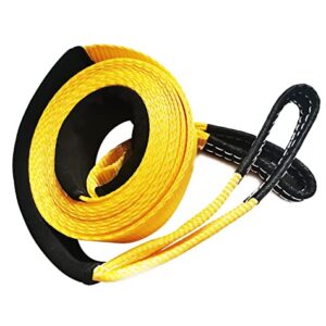 Tow Straps Recovery Kit 2" x 16ft Heavy Duty，20000lbs Break Strength Use for Emergency Towing Rope, Tree Saver, Winch Extension, Triple Reinforced Loops, Protective Sleeves Yellow