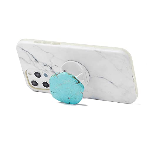 Turquoise Gemstone Phone Grip Stand Mount Holder for Cellphone, Tablet