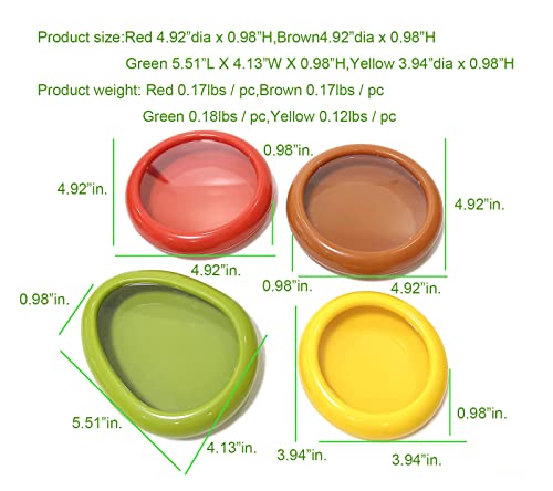 halteoly 4PC Fruit and Vegetable Storage Containers Set for Fridge, Onion Storage Container Tomato Saver and Lemon Keeper,Avocado Saver