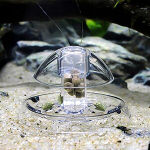 DONGKER Transparent Snail Catcher, Aquarium Snail Trap Snail Box with Fishing Line for Aquarium Fish Tank