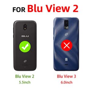 nancheng Case for BLU View 2 / B130DL Phone, Cartoon Bubble Push Pop Fidget Toys with Strap Cute Funny Kawaii Stress Relief Silicone Shockproof Protective Cover for BLU View 2 - Rainbow