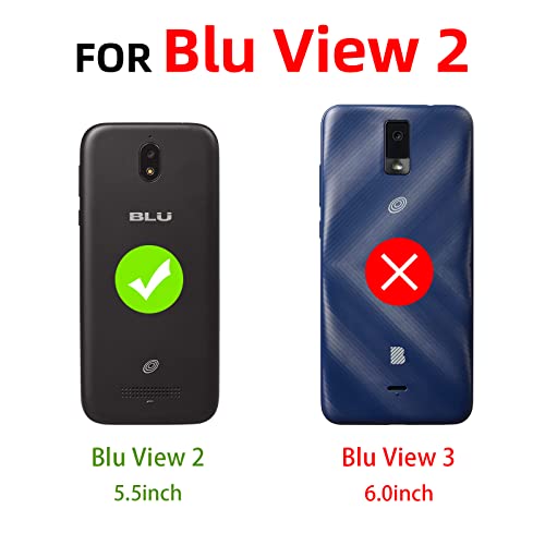 nancheng Case for BLU View 2 / B130DL Phone, Cartoon Bubble Push Pop Fidget Toys with Strap Cute Funny Kawaii Stress Relief Silicone Shockproof Protective Cover for BLU View 2 - Rainbow