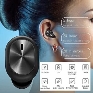 Color Wireless Headphones Single Ear Bluetooth Earbuds Compatible Sports Stereo Sound Waterproof in-Ear F911 Bluetooth 5.0 Black Thumbs-up Clip 0