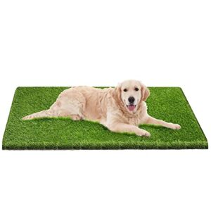 bethebstyo artificial grass, dog pee pads, professional dog potty training rug, large dog grass mat with drainage holes, pet turf indoor outdoor flooring fake grass doormat - easy to clean（51"x 26"）