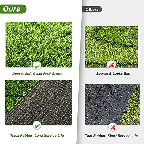 Bethebstyo Artificial Grass, Dog Pee Pads, Professional Dog Potty Training Rug, Large Dog Grass Mat with Drainage Holes, Pet Turf Indoor Outdoor Flooring Fake Grass Doormat - Easy to Clean（51"x 26"）