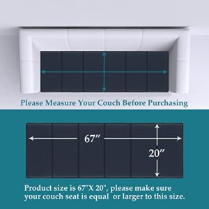 xooxfans Couch Supports for Sagging Cushions 20"x 67" Sofa Support Board Couch Cushion Support Insert Under Couch Seat Saver Replacement Fix Sagging Cushions for Home Improvement 50% Thicker