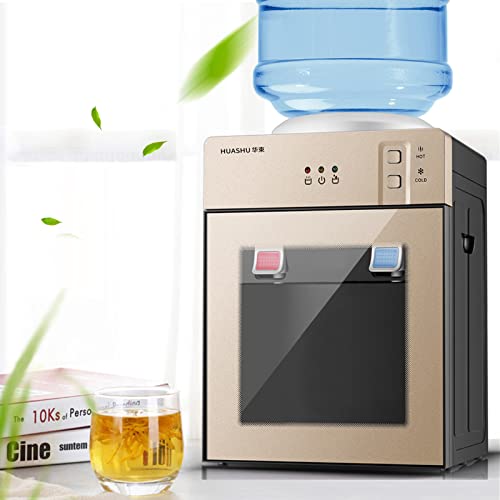 SNKOURIN Top Loading Water Cooler Dispenser,Cold and Hot Water Dispenser for 3 to 5 Gallon Bottles,Countertop Water Cooler Dispenser for Home Office Coffee Tea Bar Dorm