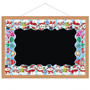 Christmas Bulletin Border Snowman Board Trim for Holiday Classroom Decoration 69ft