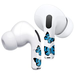 rockmax airpods pro skin wrap, customized airpods pro 2 skin and accessories for women, butterfly airpods sticker for your air pods decoration, with installation tool (hd 142)