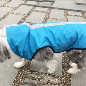 Dog Rain Coat with Adjustable Waterproof Dog Clothes Dog Jacket, Pet Hoodie with Lightweight Reflective Strip Pocket Rain Dog Rain Coat Hooded Slicker Poncho for Small Medium Large Dogs Outdoor