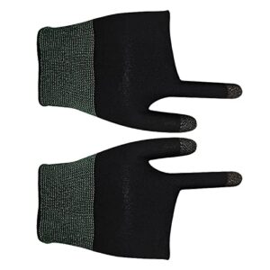 Uwariloy Game Gloves - E-Sports Gloves, Anti-Sweat Breathable Finger Sleeves Highly Sensitive Seamless Thumb Sleeves for Touch Screen (1pair)