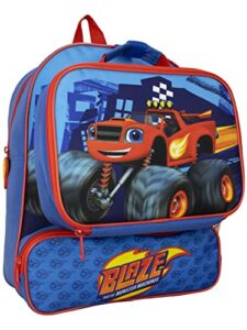 blaze and the monster machines kids backpack and lunch bag blue