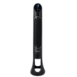 honeywell quietset oscillating electric tower stand fan 40”, powerful and quiet 5-speeds with remote control, black - hyf260bv2 (renewed)