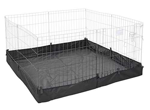 MidWest Homes for Pets Square Exercise Pen Fabric Mesh Bottom, 22.05"L x 9.85"W x 9.85"H