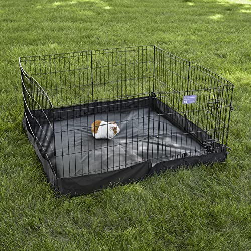 MidWest Homes for Pets Square Exercise Pen Fabric Mesh Bottom, 22.05"L x 9.85"W x 9.85"H