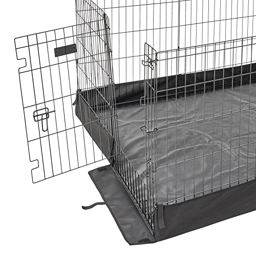 MidWest Homes for Pets Square Exercise Pen Fabric Mesh Bottom, 22.05"L x 9.85"W x 9.85"H