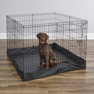 MidWest Homes for Pets Square Exercise Pen Fabric Mesh Bottom, 22.05"L x 9.85"W x 9.85"H