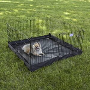 MidWest Homes for Pets Square Exercise Pen Fabric Mesh Bottom, 22.05"L x 9.85"W x 9.85"H