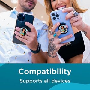 Disney Slim Grip Phone Grip Kickstand Accessory - Super Thin Wireless Charger Compatible, Back Bone for iPhone,iPad,iPod,Samsung (Princess Jasmine)