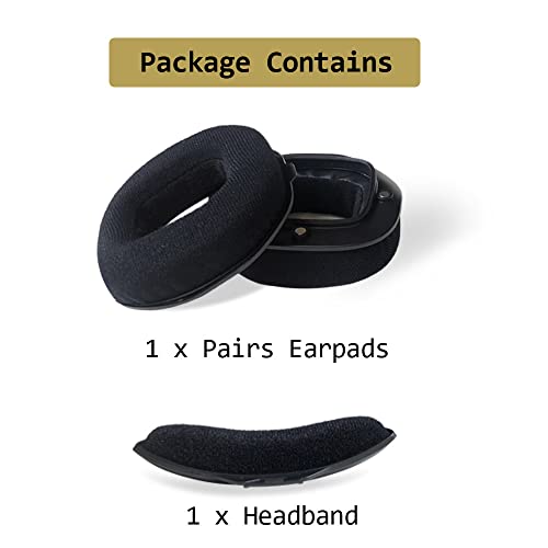 MQDITH Comfort Velour Replacement Ear Pads Headband Compatible with Astro A40 TR Headset