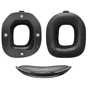 mqdith soft protein leather replacement ear pads headband compatible with astro a40 tr headset
