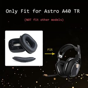 MQDITH Soft Protein Leather Replacement Ear Pads Headband Compatible with Astro A40 TR Headset