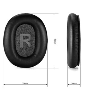 H12 ANC (Not fit H12 IPO) Ear Pads - defean Replacement Ear Cushion Cover Compatible with Mpow H12 ANC / H10 / RCA H033C Noise Cancelling Headphones,Softer Leather,High-Density Noise Cancelling Foam