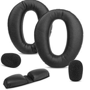 yunyiyi replacement earpads cover compatible with lightspeed aviation zulu sierra/pfx/zulu 2 aviation headset ear cushions headband parts (suit)