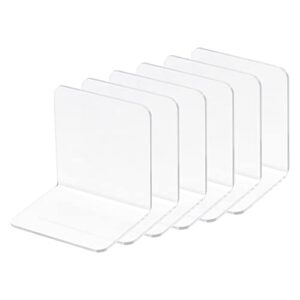 meccanixity l type shelf dividers, pvc clear closet shelf separator organizer clapboard for kitchen cabinet bookcase office supermarket 10 x 8 x 10cm pack of 6