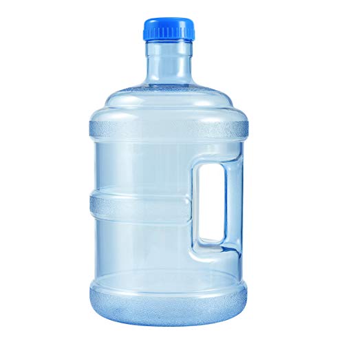 Veemoon 5L Water Jug Water Bottle With Screw Caps Water Jug Container, Empty Mineral Water Bottle Portable PC Bucket Water Bottle with Grip Carry Handle Water Containers