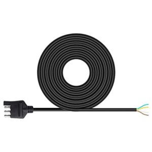 4-way trailer wiring harness kits, 10feet 18awg 4-way plug 4 pin male connector extension cable (10feet)