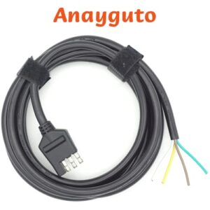 4-Way Trailer Wiring Harness Kits, 10Feet 18AWG 4-Way Plug 4 Pin Male Connector Extension Cable (10Feet)